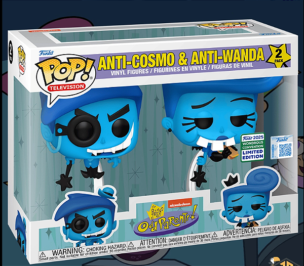 Funko Pop - Os Padrinhos Mágicos - 2 Pack Anti-Cosmo & Anti-Wanda (Wondercon 2025)