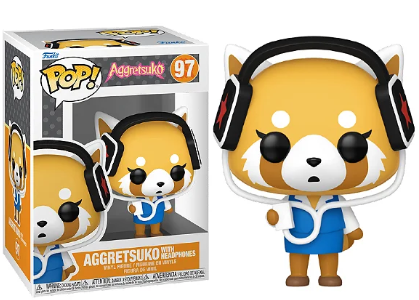 Funko Pop - Aggretsuko - Aggretsuko with Headphones 97 (caixa danificada)