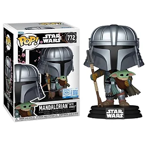[PRÉ-VENDA] Funko Pop - Star Wars - Mandalorian with Grogu 772