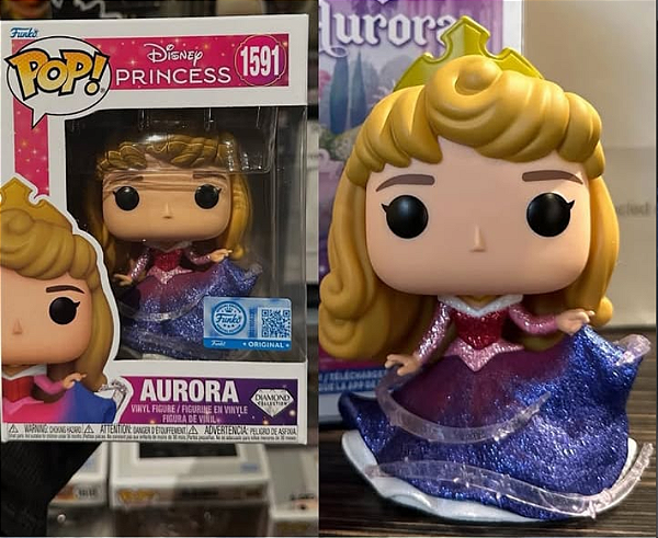 [*PRÉ-VENDA*] Funko pop - Disney Princess - Aurora 1591 (Diamond ) (SE)