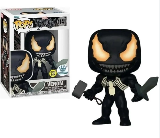 [PRÉ-VENDA] Funko Pop - Marvel: Venom - Venom With Mjonir And Sword 1141  (glows)  (FUNKOSHOP)