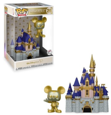 [PRE-VENDA] Funko Pop -Disney: 100 anos - Cinderella Castle & Mickey Mouse Gold 26