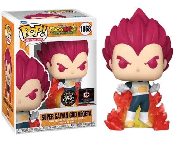 [PRÉ-VENDA] Funko Pop - Dragon ball Super - Super Sayan God Vegeta 1868 (CHASE) (CHALICE)