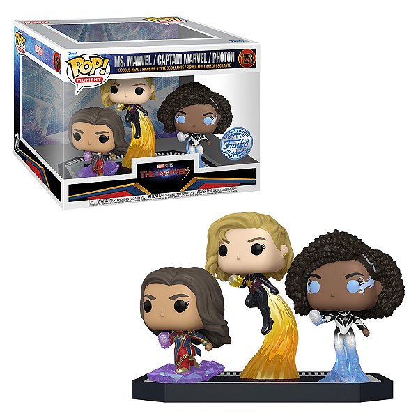 Funko Pop Marvel: The Marvels - Mrs. Marvel/Captain Marvel/Photon 1258 (SE)