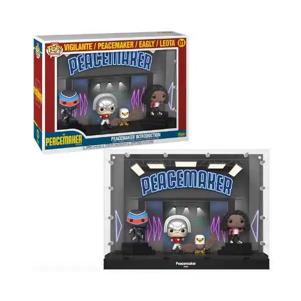 [PRÉ-VENDA] Funko Pop - Peacemaker - Deluxe Moment Vigilante/Peacemaker/Eagly/Leota 01