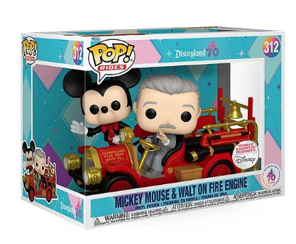 [PRÉ-VENDA] Funko Pop - Disney: Mickey Mouse - Mickey Mouse & Walt On Fire Engine 312