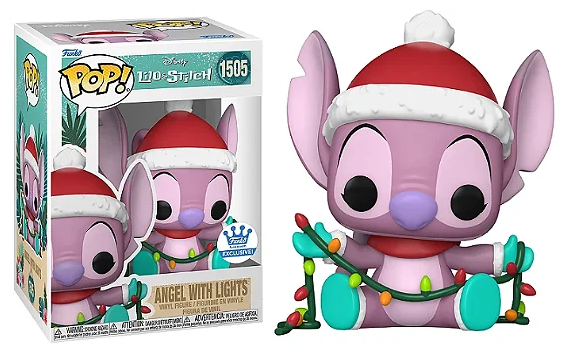 Funko Pop  - Lilo and Stitch - Angel with Lights 1505 (FUNKOSHOP) (CAIXA DANIFICADA)