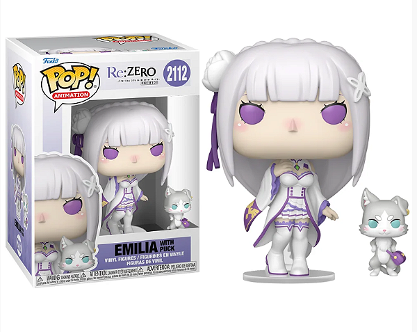 Funko Pop - Re:Zero - Emilia with Puck 2112