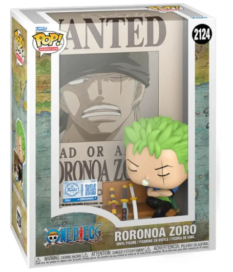[PRÉ-VENDA] Funko Pop -One Piece: Wanted Poster - Roronoa Zoro 2124
