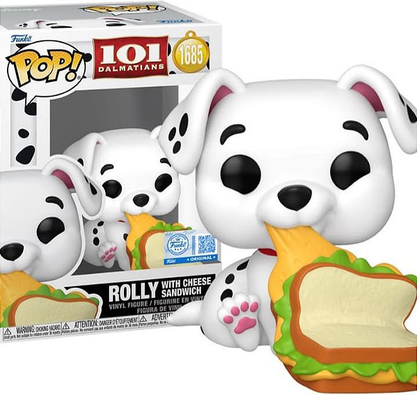 [PRÉ-VENDA] Funko Pop - 101 Dalmatians - Rolly with Cheese Sandwich 1685