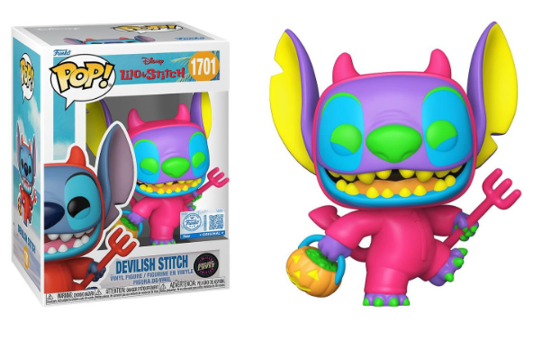 [PRÉ-VENDA] Funko Pop! - Disney: Lilo & Stitch - Devilish Stitch 1701 (chase Black Light)