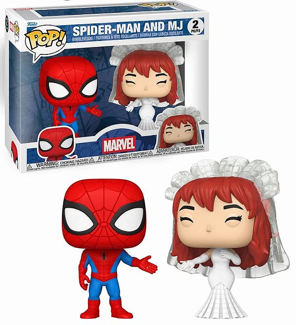 [PRÉ-VENDA] Funko Pop - Marvel - 2 Pack Spider Man & MJ