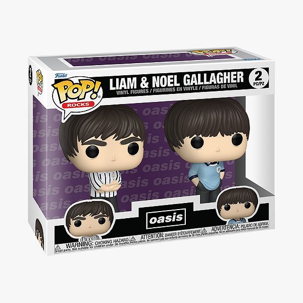 [PRÉ-VENDA] Funko Pop - Oasis - 2 Pack Liam & Noel Gallagher