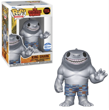 Funko Pop - DC: Suicide Squad - King Shark 1114 (Metallic/DC Shop)