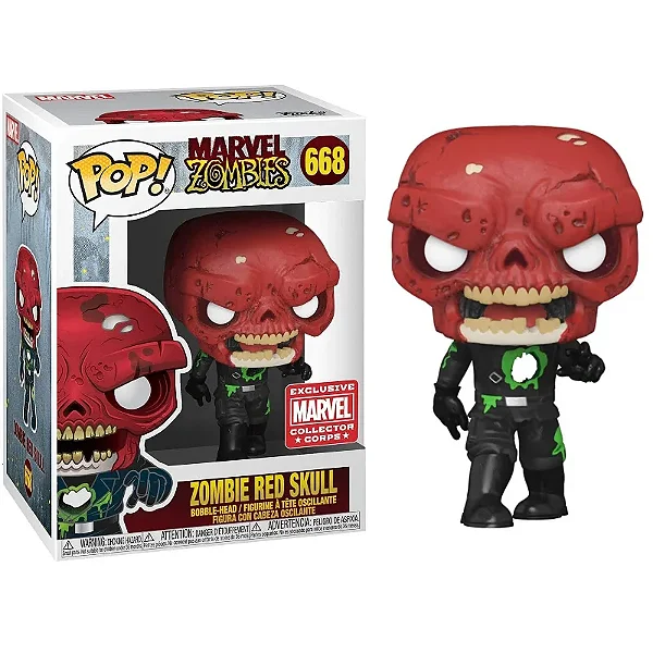 [*PRÉ-VENDA*] Funko Pop - Marvel Zombies - Zombie Red Skull 668 (Collectors Corp)