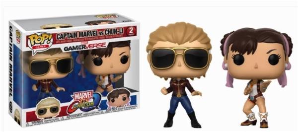 Funko Pop - Marvel vs Capcon Infinite - 2 Pack Captain Marvel vs Chun-Li