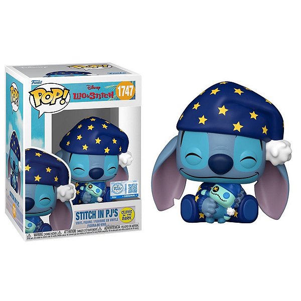 [PRÉ-VENDA] Funko Pop - Lilo & Stitch - Stitch in PJ's 1747 GITD