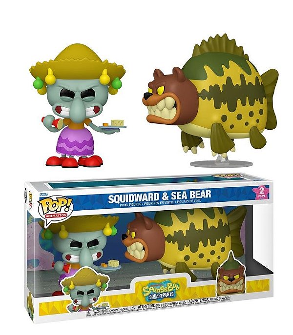 [PRÉ-VENDA] Funko Pop - Spongebob Squarepants - 2 Pack Squidward & Sea Bear