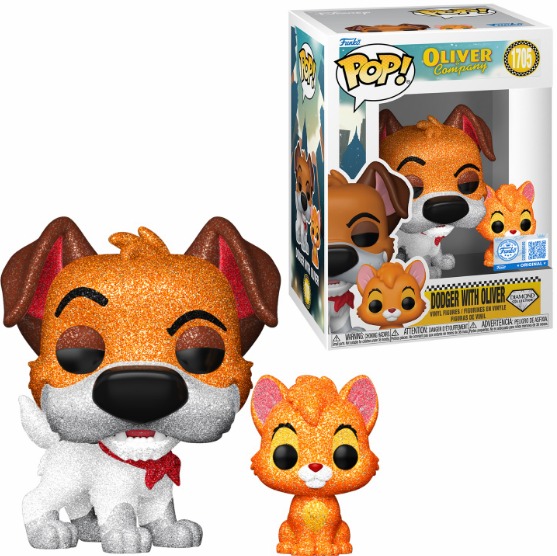 [PRÉ-VENDA] Funko Pop - Oliver and Company - Dodger with Oliver 1705 Diamond