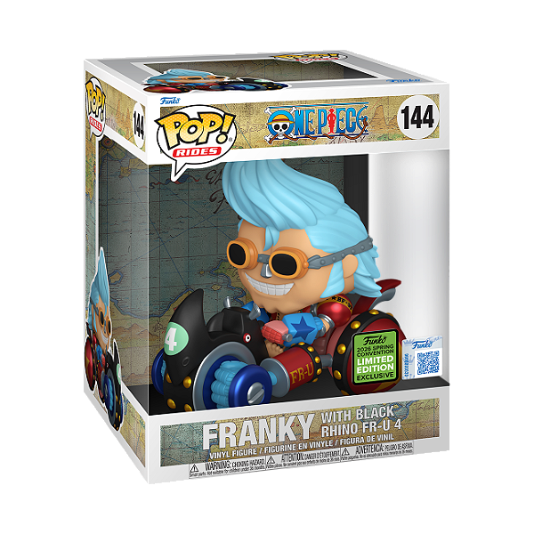 [PRÉ-VENDA] Funko Pop - One Piece - Franky with Black Rhino FR-U 4 144