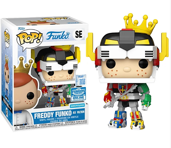 Funko Pop - Power Rangers - Funko Freddy Funko As Voltron 3000 Pcs SE (METALICO)