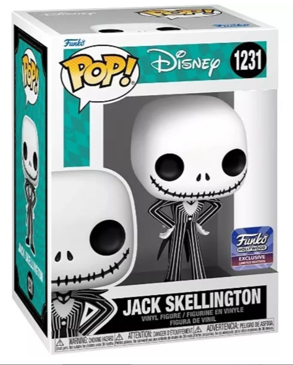 Funko Pop -Disney: The Nightmare Before Christmas - Jack Skellington 1231 (FUNKO HOLLYWOOD)