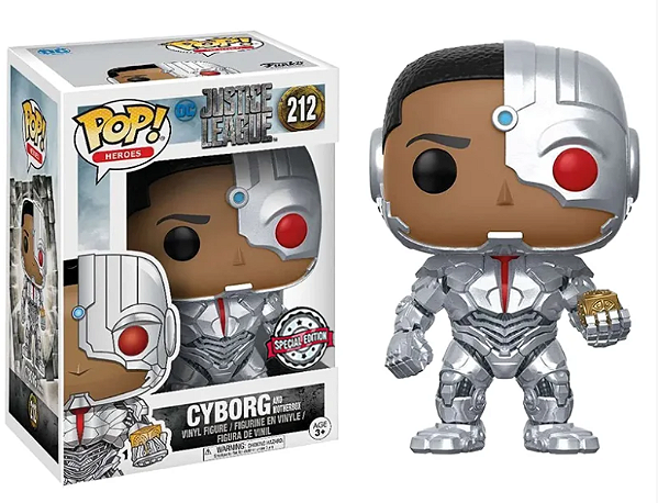 [PRÉ-VENDA] Funko Pop - Dc: Justice League - Cyborg With Motherbox 212