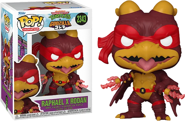 [PRÉ-VENDA] Funko Pop - Teenage Mutant Ninja Turtles x Godzilla - Raphael x Rodan 2343