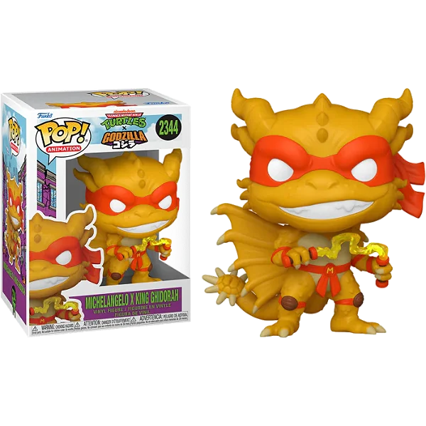 [PRÉ-VENDA] Funko Pop - Teenage Mutant Ninja Turtles x Godzilla - Michelangelo x King Ghidorah 2344