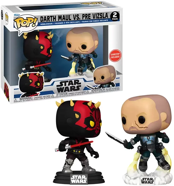 Funko Pop - Star Wars - 2 Pack Darth Maul vs Pre Vizsla (Gamestop)