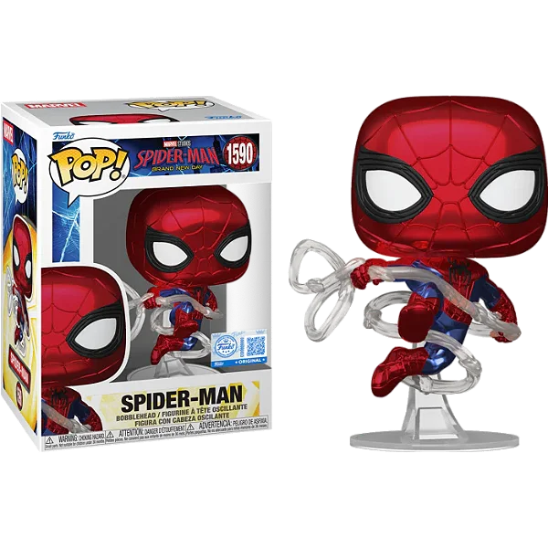 [PRÉ-VENDA] Funko Pop - Spider-Man Brand New Day - Spider-Man 1590 Metallic