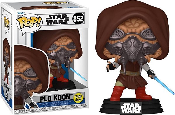 [PRÉ-VENDA] Funko Pop - Plo Koon 852 GITD