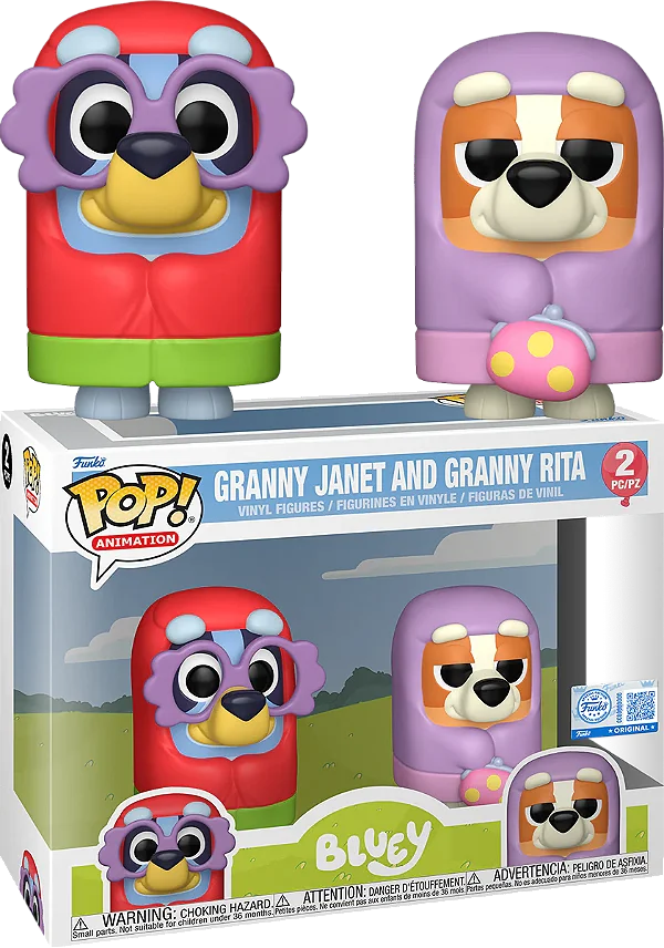 [PRÉ-VENDA] Funko Pop - Bluey - 2 Pack Granny Janet and Granny Rita