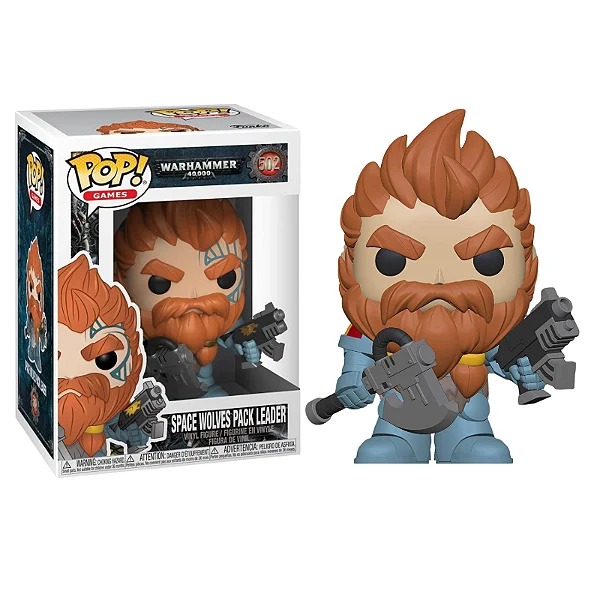 [PRÉ-VENDAS] FUNKO POP - GAMES: WARHAMMER 40K - SPACE WOLVES PACK LEADER 502