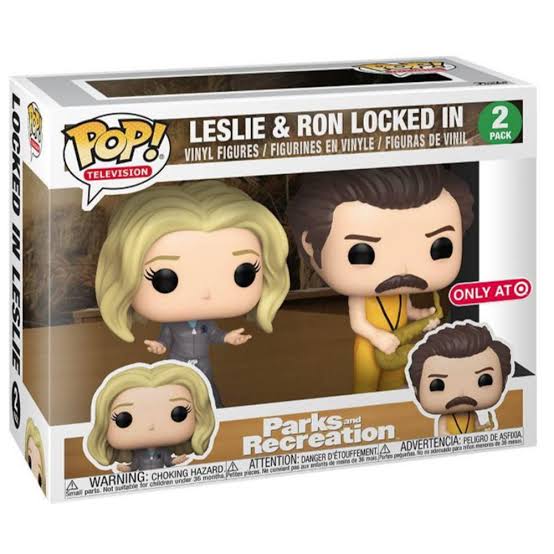 Funko Pop - Parks And Recreations - 2 Pack Leslie & Ron Locked In (Target)