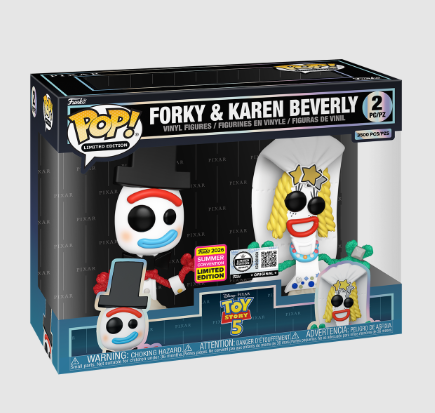 [PRÉ-VENDA] FUNKO POP SDCC- 2-Pack Forky and Karen Beverly