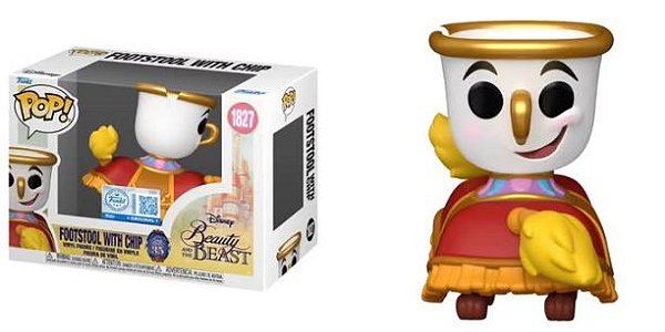 [PRÉ-VENDA] Funko Pop - Beauty and the Beast - Footstool with Chip 1827