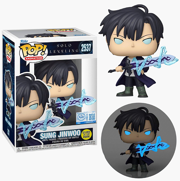 [PRÉ-VENDA] Funko Pop - Solo Leveling - Sung Jinwoo with Sword 2537 (GITD)