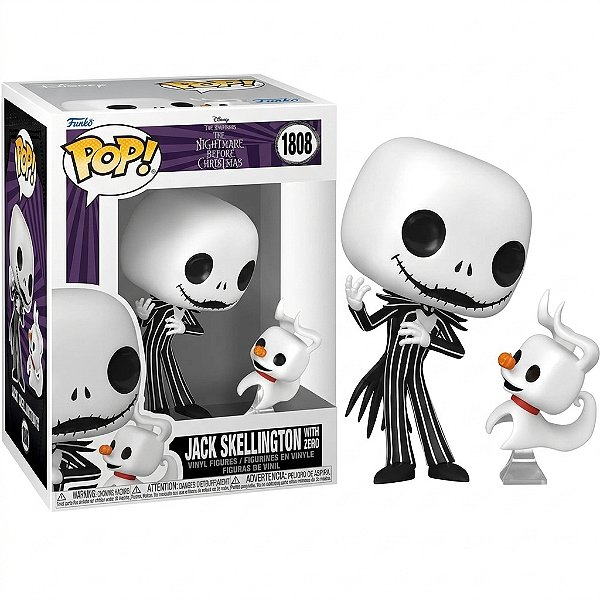 [PRÉ-VENDA] Funko Pop - Disney: The Nightmare Before Christmas - Jack Skellington with Zero 1808