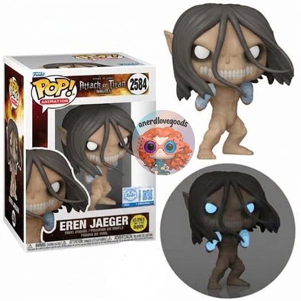 [PRÉ-VENDA] Funko Pop - Attack on Titans - Eren JAeger 2584 (Glow)