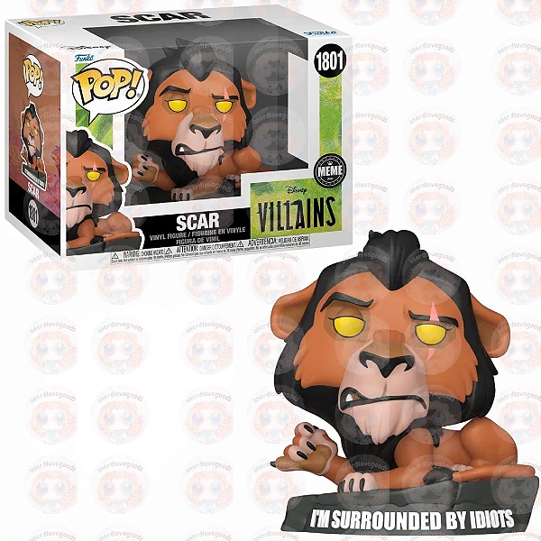 [PRÉ-VENDAS] Funko Pop - MEME: Lion King - Scar ( "I'm Surrounded by Idiots) 1801