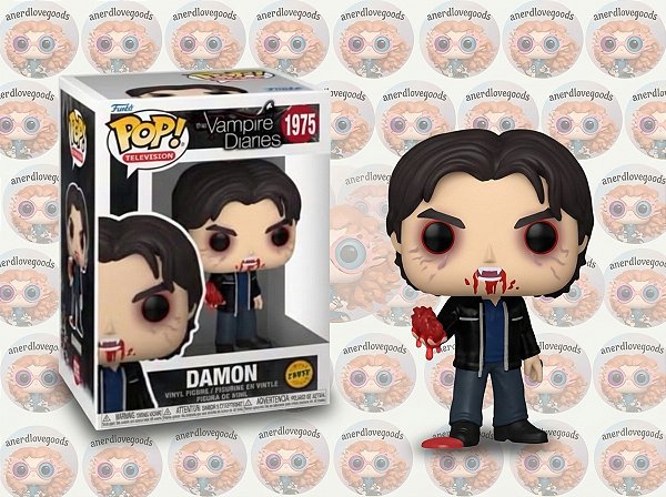 [PRÉ-VENDA] Funko pop - The Vampire Diaries/Diario de um Vampiro - Damon Salvatore 1975 (Chase)