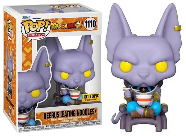 Funko Pop - Dragon Ball Super - Beerus (Eating Noodles) 1110 (Hot Topic)