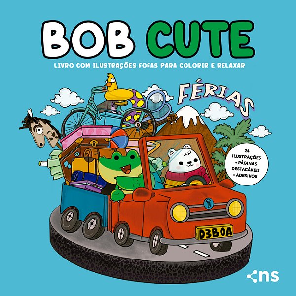 Bob Cute Férias - Livro Com Ilustrações Fofas Para Colorir E Relaxar