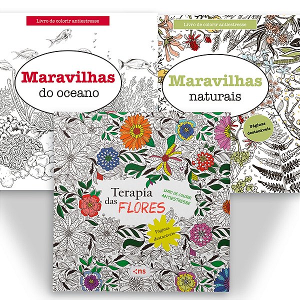 Coleção Terapia das Cores – Livros para Colorir Antiestresse