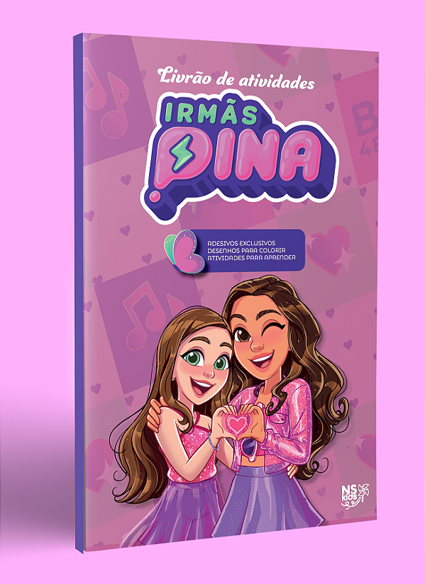 PRÉ-VENDA: Livrão de Atividades: Irmãs Pina - Primeiras 200 Unidades com Cards Autografados
