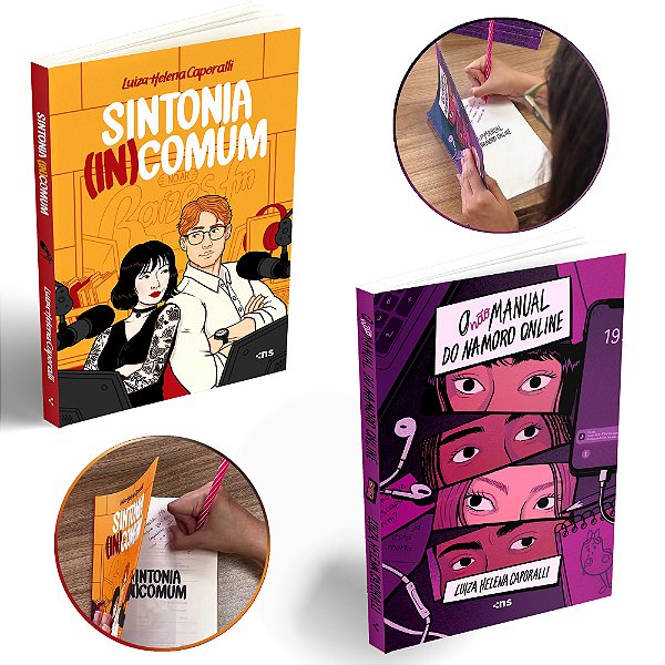 Combo Autografado Luiza Caporalli - Sintonia Incomum e O Não Manual do Namoro Online