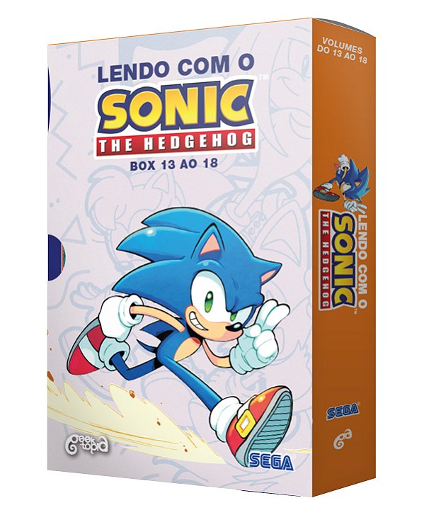 PRÉ-VENDA: Box Lendo Com o Sonic – The Hedgehog (Vol. 13 ao 18)