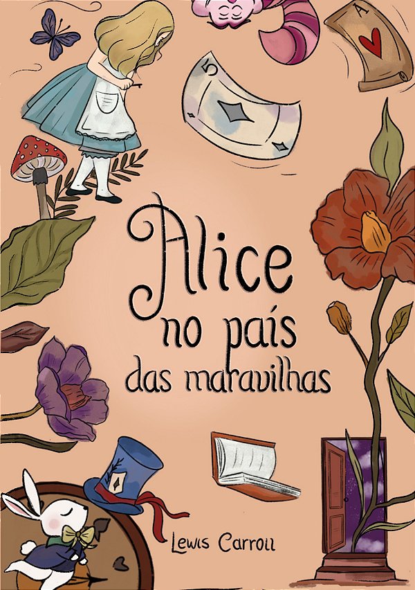 Alice no País das Maravilhas | Lewis Carroll | Capa Dura Luxo Fitilho e Brindes