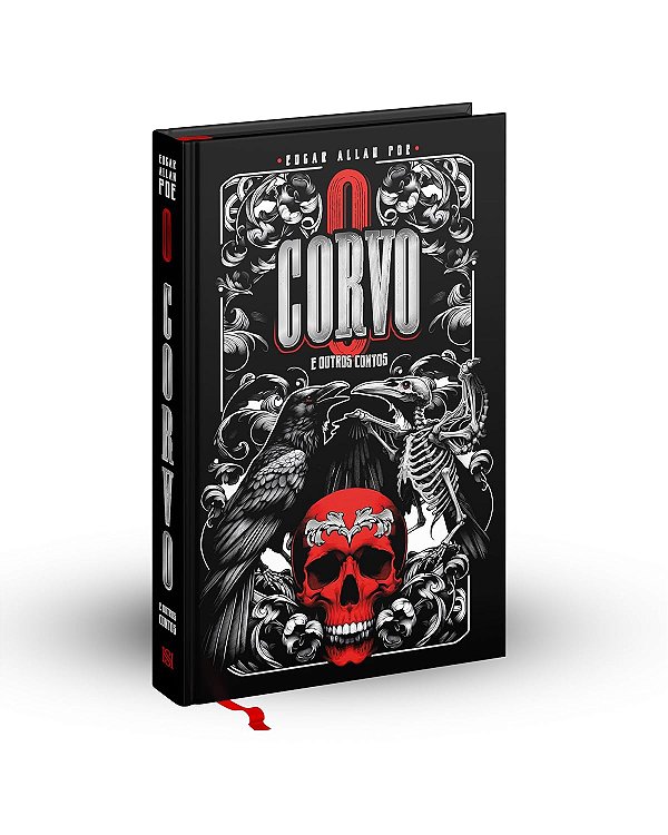 O Corvo | Edgar Allan Poe | Capa Dura Luxo - Fitilho E Brindes